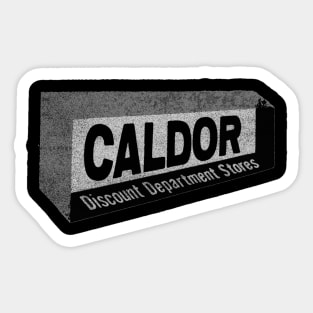 Caldor Department Store Vintage Retro Distressed 1960s Sticker